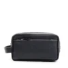 BEAUTY CASE DA UOMO BLU In pelle martellata
