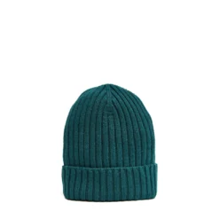 BERRETTO A COSTE VERDE SCURO In cashmere