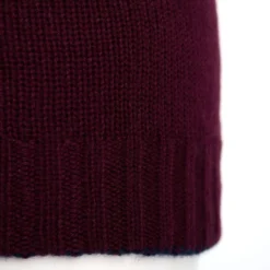 BERRETTO BICOLORE BORDEAUX In cashmere