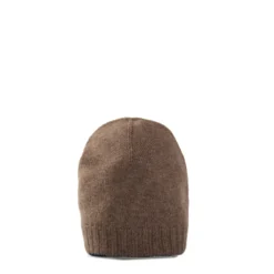 BERRETTO BICOLORE MARRONE E MARRONE E BLU SCURO In cashmere