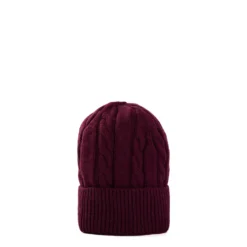 BERRETTO BORDEAUX A trecce in cashmere