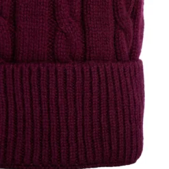 BERRETTO BORDEAUX A trecce in cashmere
