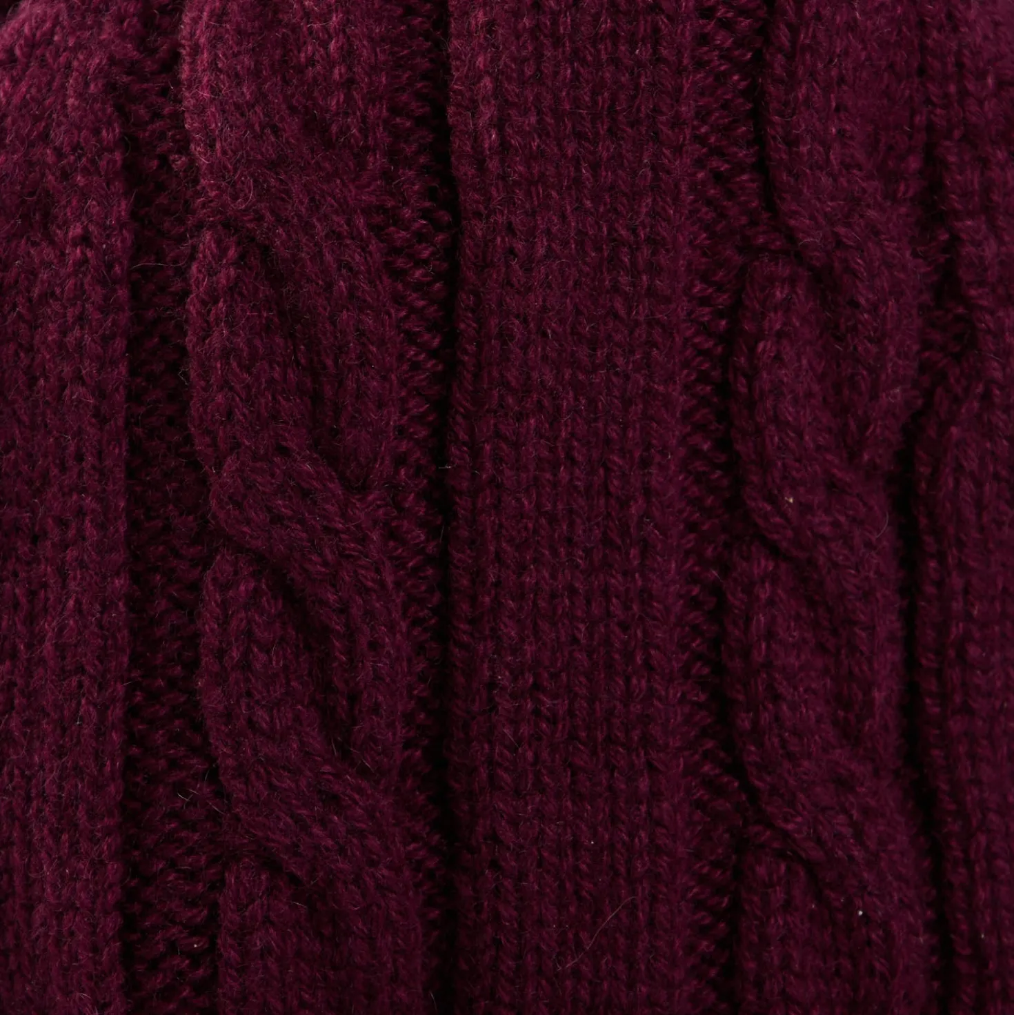 BERRETTO BORDEAUX A trecce in cashmere