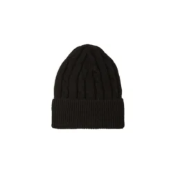 BERRETTO NERO A trecce in cashmere