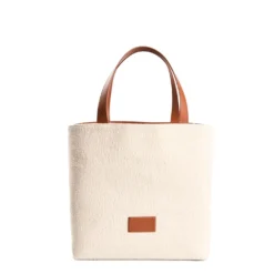 BORSA BEACH In canvas e pelle liscia