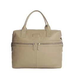 BORSA DA VIAGGIO BEIGE In pelle martellata