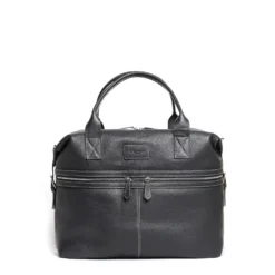 BORSA DA VIAGGIO NERA In pelle martellata