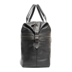 BORSA DA VIAGGIO NERA In pelle martellata