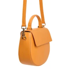 BORSA MINI CLEO ARANCIONE In pelle liscia