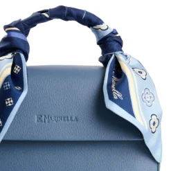BORSA MINI CLEO AZZURRO POLVERE In pelle liscia