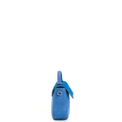 BORSA MINI CLEO BLUETTE In camoscio e cavallino