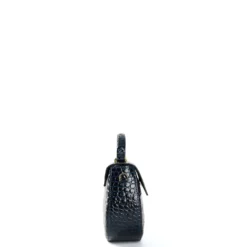 BORSA MINI CLEO BLU Stampa coccodrillo