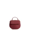 BORSA MINI CLEO BORDEAUX In pelle liscia