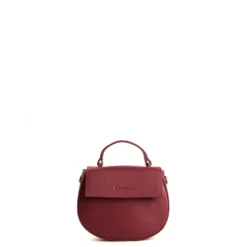 BORSA MINI CLEO BORDEAUX In pelle liscia