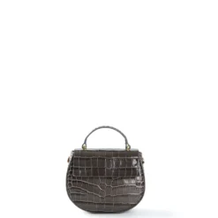 BORSA MINI CLEO GRIGIA Stampa coccodrillo
