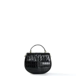 BORSA MINI CLEO NERA Stampa coccodrillo