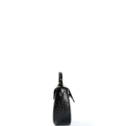 BORSA MINI CLEO NERA Stampa coccodrillo