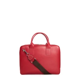 BORSA PORTA PC BORDEAUX In pelle martellata