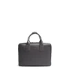 BORSA PORTA PC GRIGIA In pelle martellata
