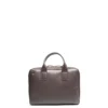 BORSA PORTA PC MARRONE SCURO In pelle martellata