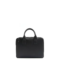 BORSA PORTA PC NERA In pelle martellata