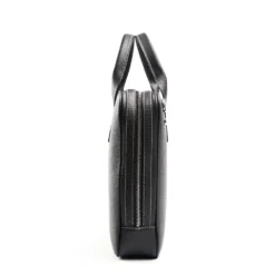BORSA PORTA PC NERA In pelle martellata