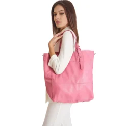 BORSA ROSA In pelle sfoderata
