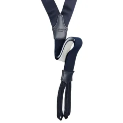BRETELLE BLU SCURO In raso di seta 2,5 cm