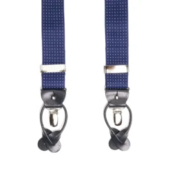 BRETELLE EM BLUETTE Con micro pois bianchi