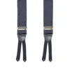 BRETELLE EM BLU SCURO In raso di seta 3,5 cm