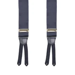BRETELLE EM BLU SCURO In raso di seta 3,5 cm