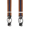 BRETELLE EM MARRONE CHIARO E BLU A righe