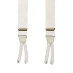 BRETELLE GRIGIO CHIARO In raso di seta 3,5 cm