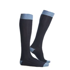 CALZE LUNGHE BICOLORE BLU E AZZURRE Tinta unita