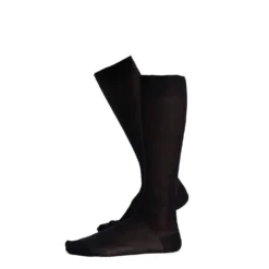 CALZINO LUNGO NERO In filo di scozia