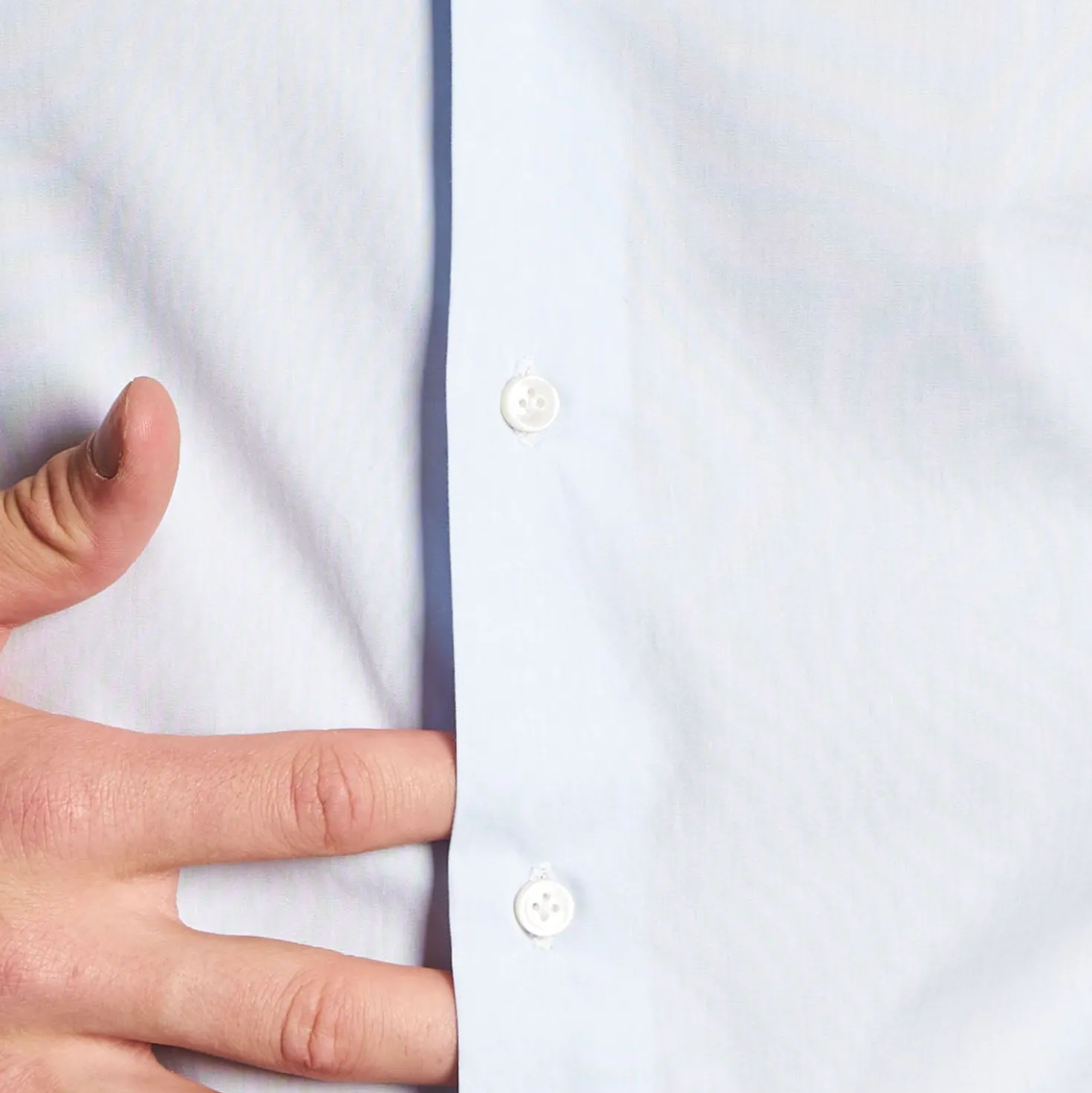 CAMICIA CLASSICA AZZURRA REGULAR In cotone popeline