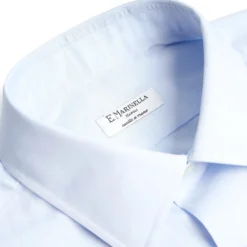 CAMICIA CLASSICA AZZURRA REGULAR In cotone popeline