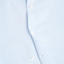 CAMICIA CLASSICA AZZURRA SLIM In cotone popeline