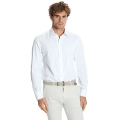 CAMICIA CLASSICA BIANCA REGULAR In cotone popeline