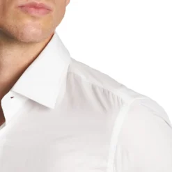 CAMICIA CLASSICA BIANCA SLIM In cotone popeline