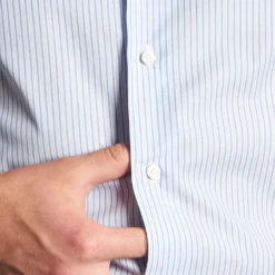 CAMICIA CLASSICA DOPPIA RIGA SLIM In cotone popeline