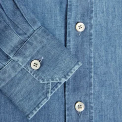CAMICIA JEANS DELAVE Blu chiaro