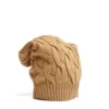 CAPPELLO A TRECCE CAMMELLO In lana