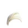 CAPPELLO BASCO A RIGHE BIANCO In cashmere