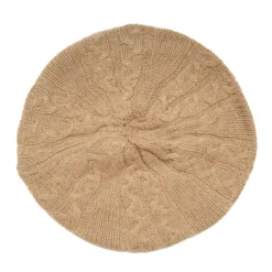 CAPPELLO BASCO A TRECCE CAMMELLO In cashmere