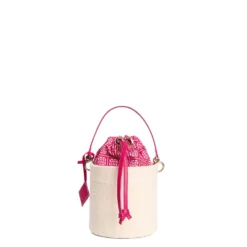 CESTINO IN SETA E CANVAS FUCSIA Archivio inspiration 1982