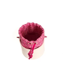 CESTINO IN SETA E CANVAS FUCSIA Archivio inspiration 1982