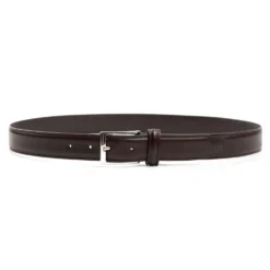 CINTURA CLASSICA COLOR TESTA MORO In pelle 30 mm