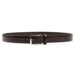 CINTURA CLASSICA COLOR TESTA MORO In pelle 30 mm