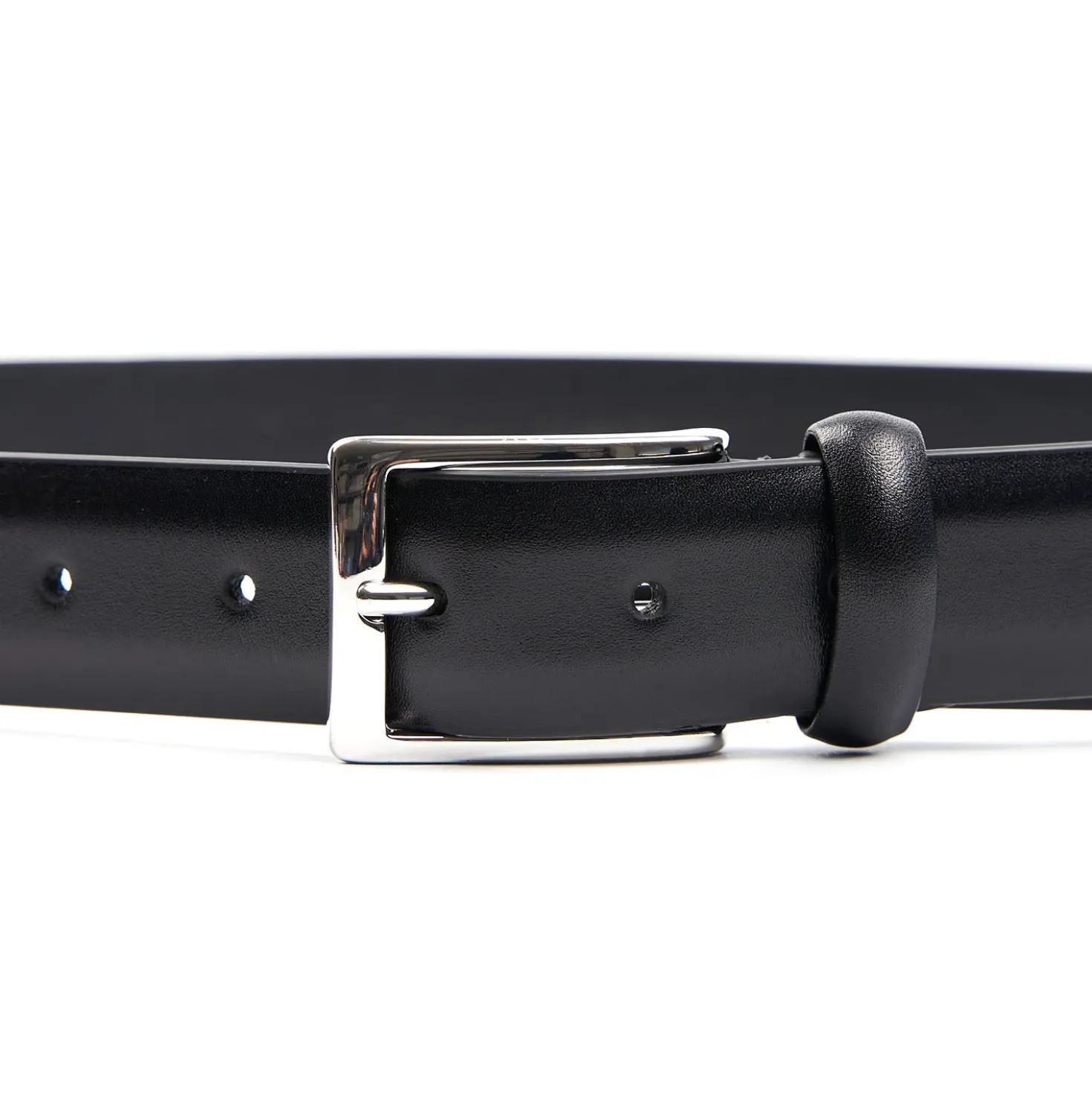 CINTURA CLASSICA NERA In pelle 30 mm